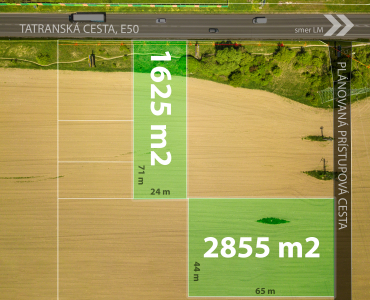 Tatranská cesta - pozemok o výmere 4480m2 pri frekventovanej ceste
